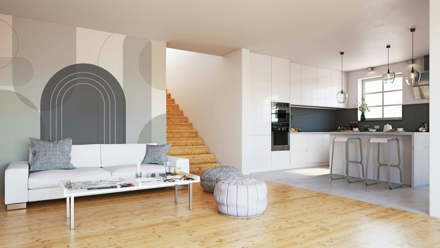 Modern minimalist wallpaper pattern detail

