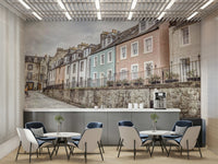 Traditional Scottish town mural wallpaper

