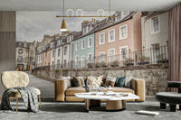 Architecture-inspired mural with old-world charm

