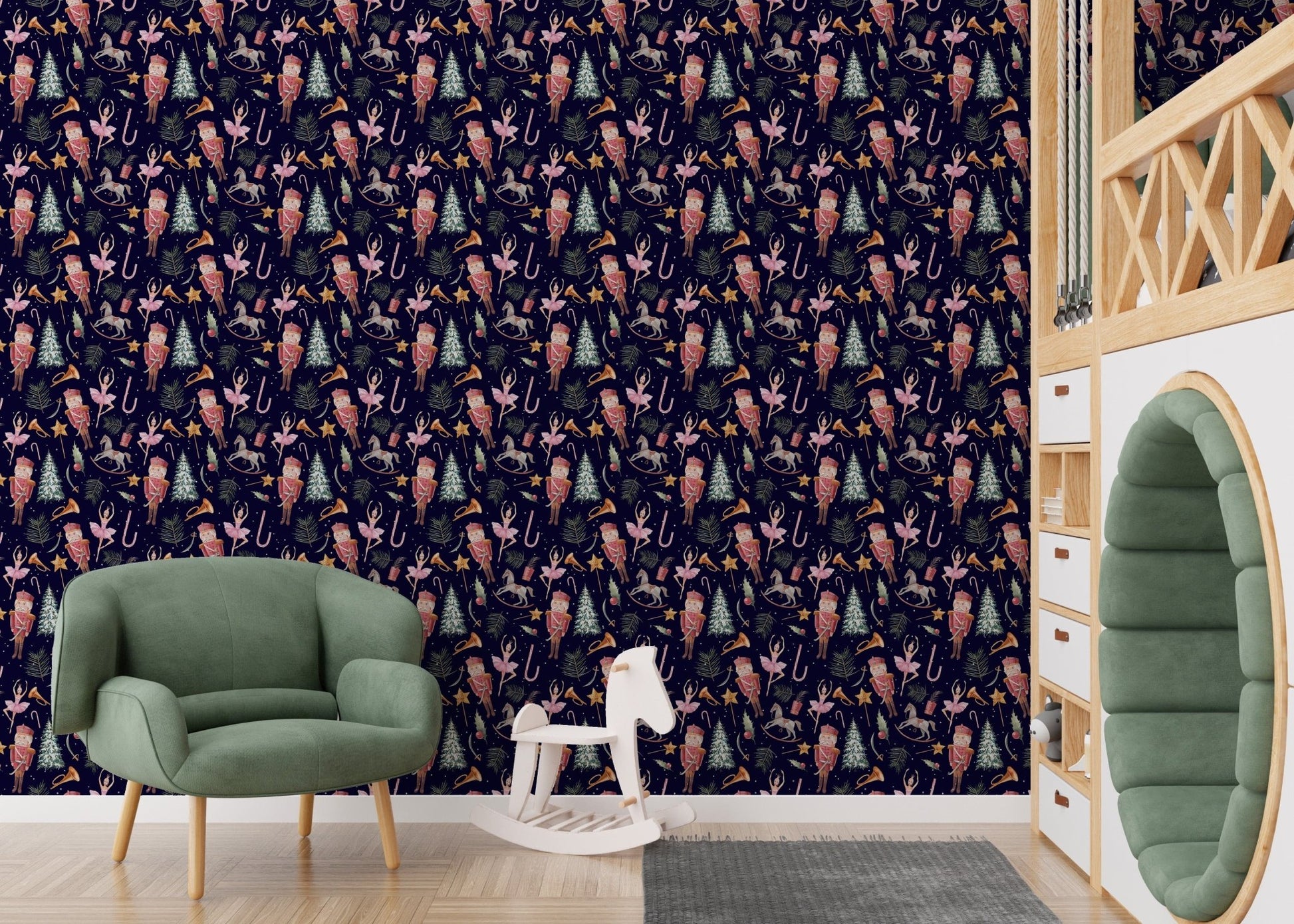 Dancing dolls Christmas kids wallpaper
