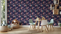 Cheerful festive wallpaper for kids
