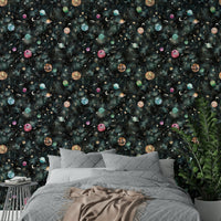 Space wallpaper showing blue galaxy and bright star constellations

