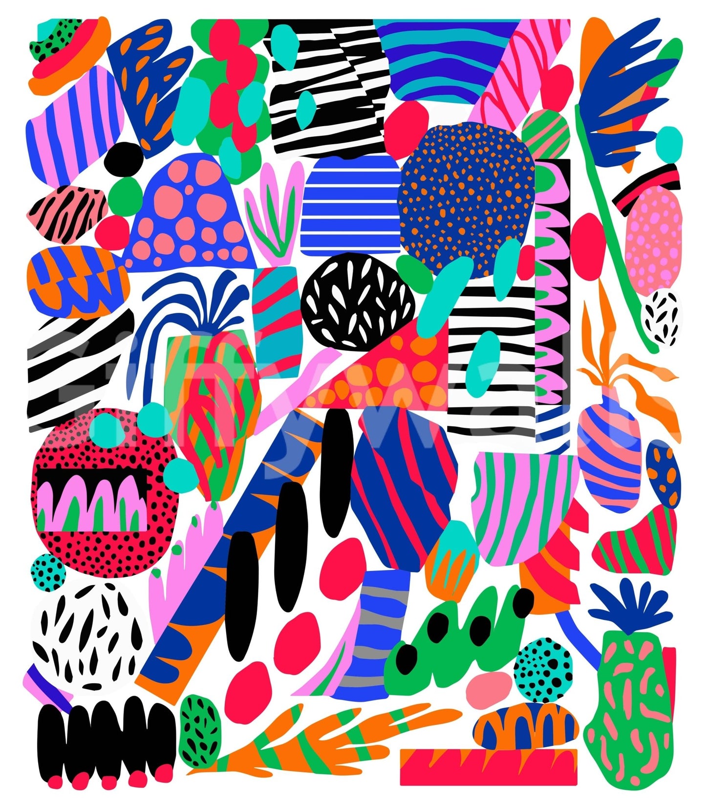 Space Garden Wall Mural