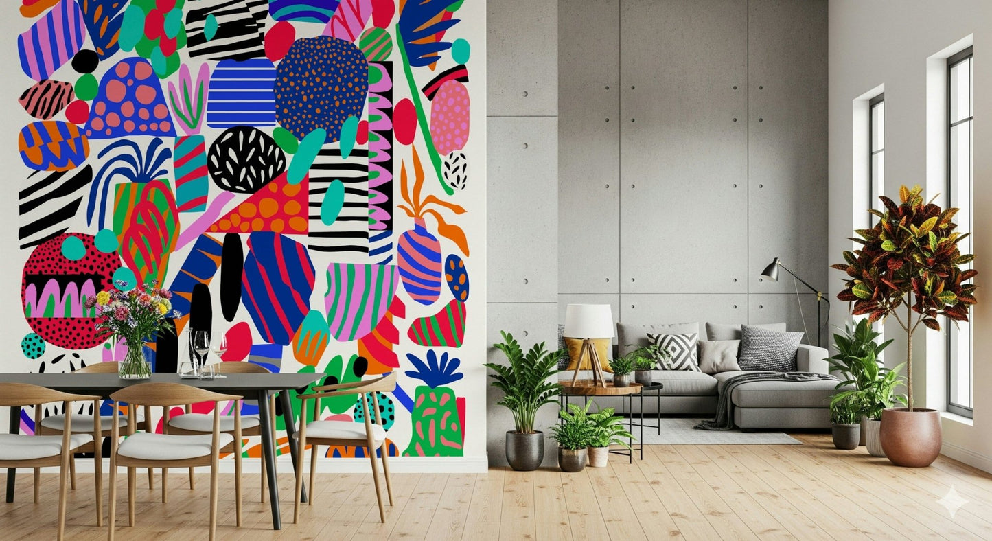 Space Garden Wall Mural