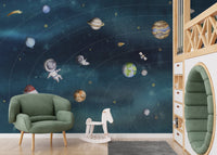 Space Joy Dark Wall Mural - Giffywalls OR16