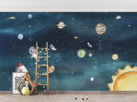 Space Joy Dark Wall Mural - Giffywalls OR16