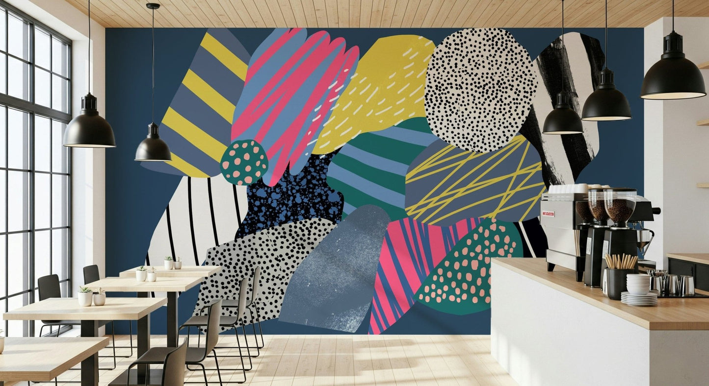 Spaceship Wall Mural full of cosmic wonder and adventurous space charm, GD6194