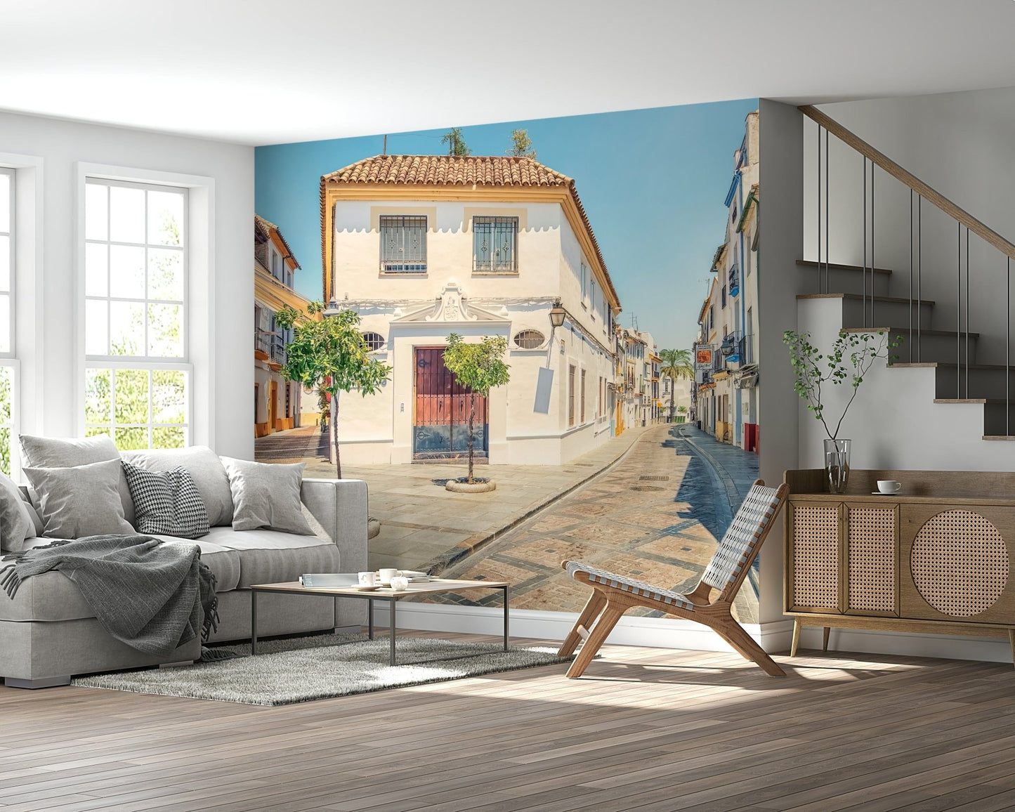 Spanish Street Charm Wall Mural