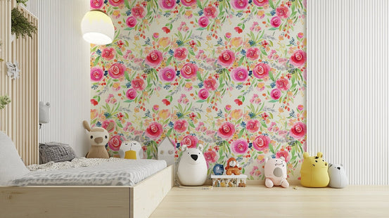 Nature wallpaper with spectacular whimsical rose blooms, GD1301