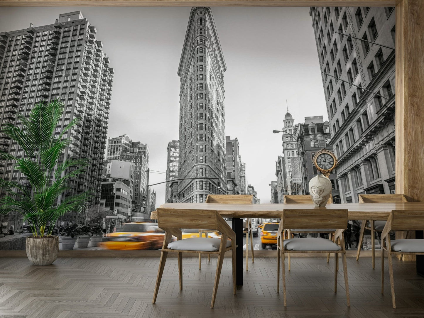 New York City Flatiron Building view.

