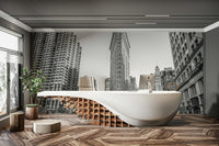 Modern architecture and traffic.

