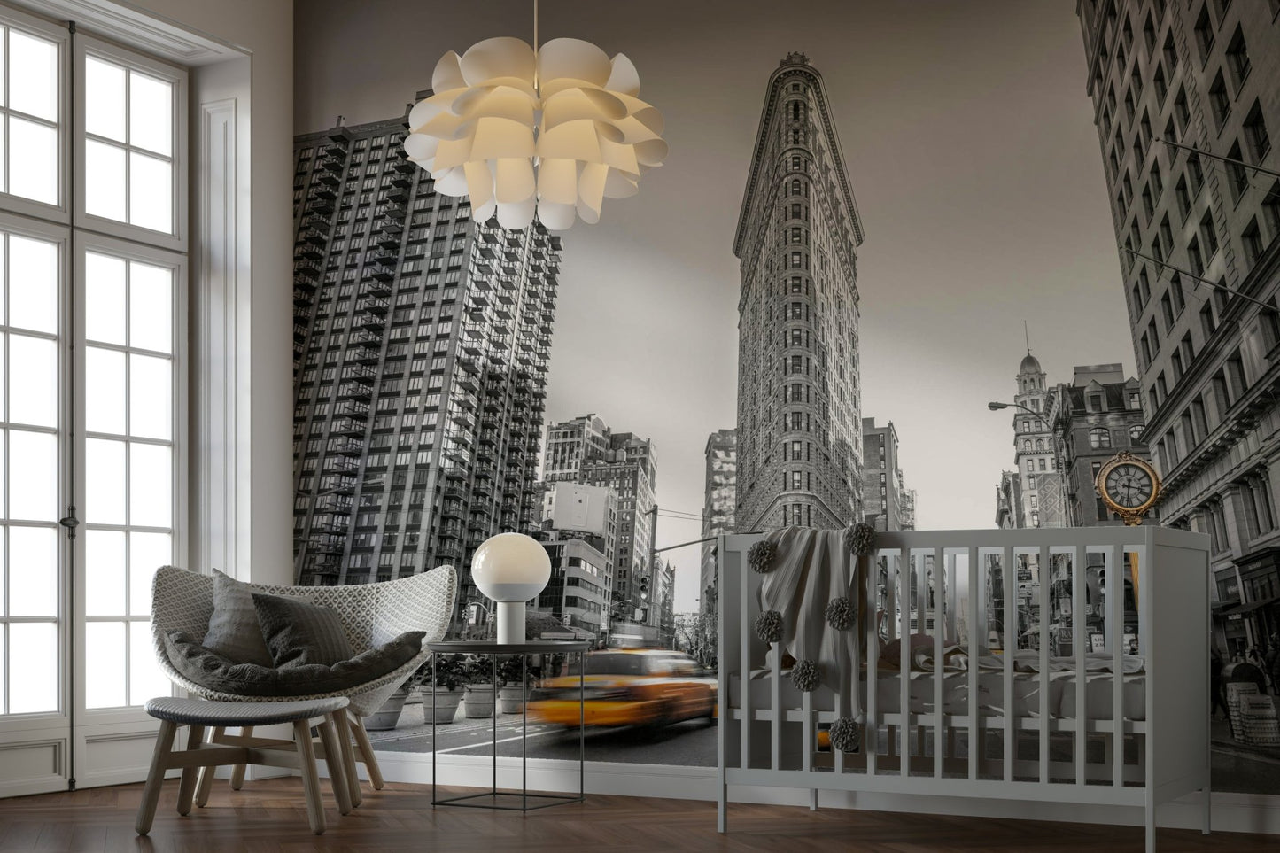 Iconic city street view.

