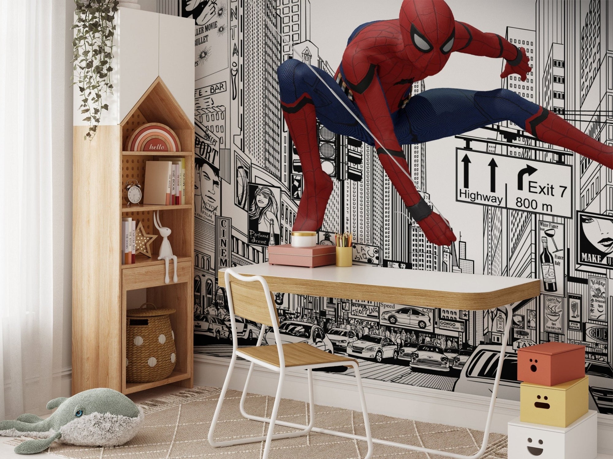 Spider-Man Action Wall Mural B599
