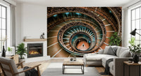 Architectural spiral grandeur mural for hallways., GD8438