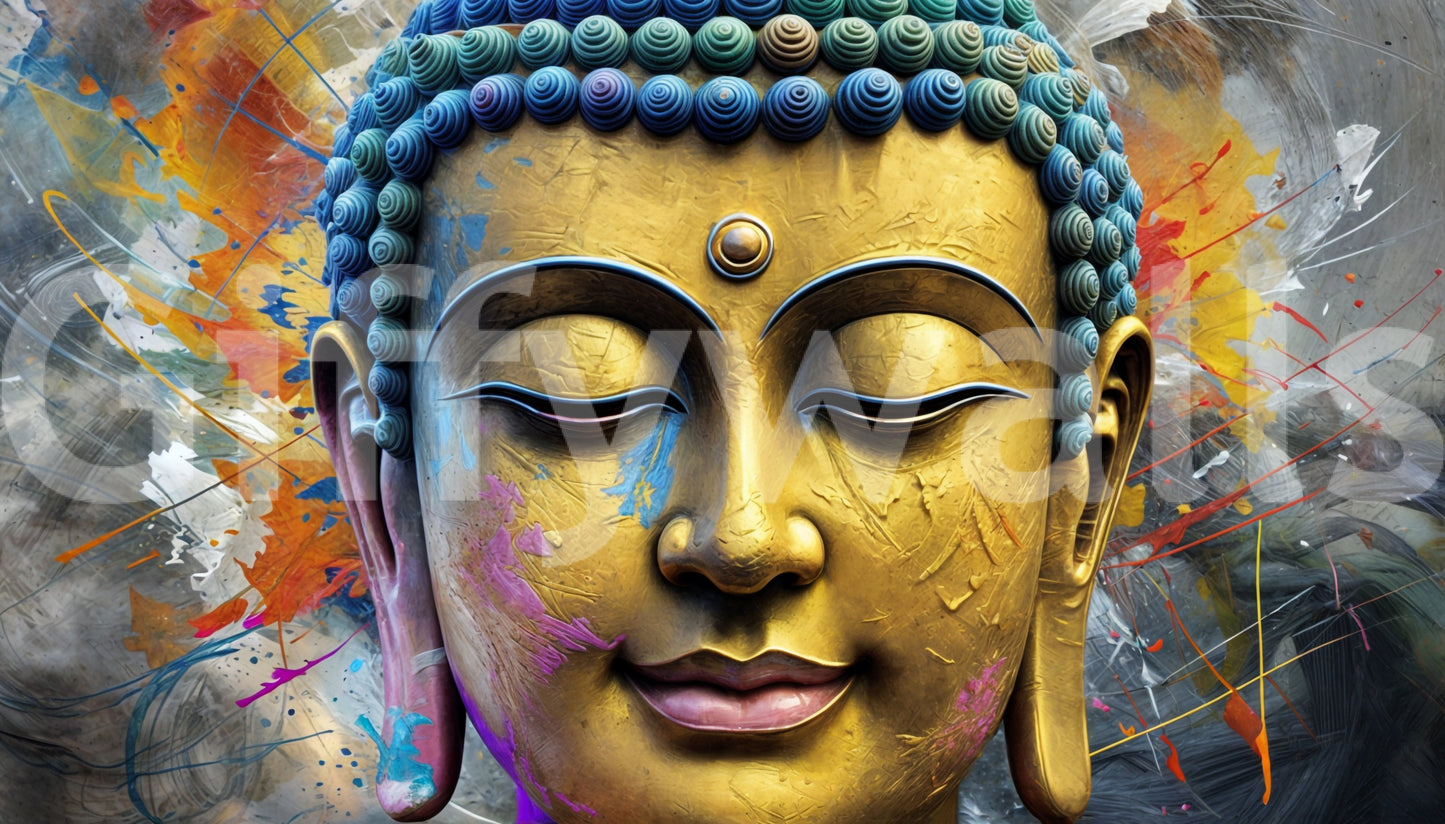 The design is non-realistic and interpretive.

