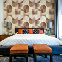 Contemporary geometric wallpaper.

