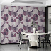 Sponge painted effect on wallpaper.

