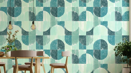 Modern living room wallpaper.

