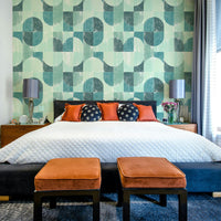 Subtle patterned wall decor.

