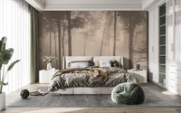 Spooky Haunted Halloween witch wall mural