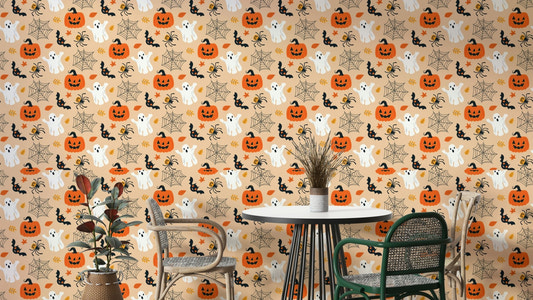 Cute Halloween friends print
