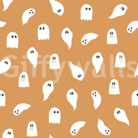 Phantom wall mural, macabre yet cute "Spooky Specters! Wallpaper."