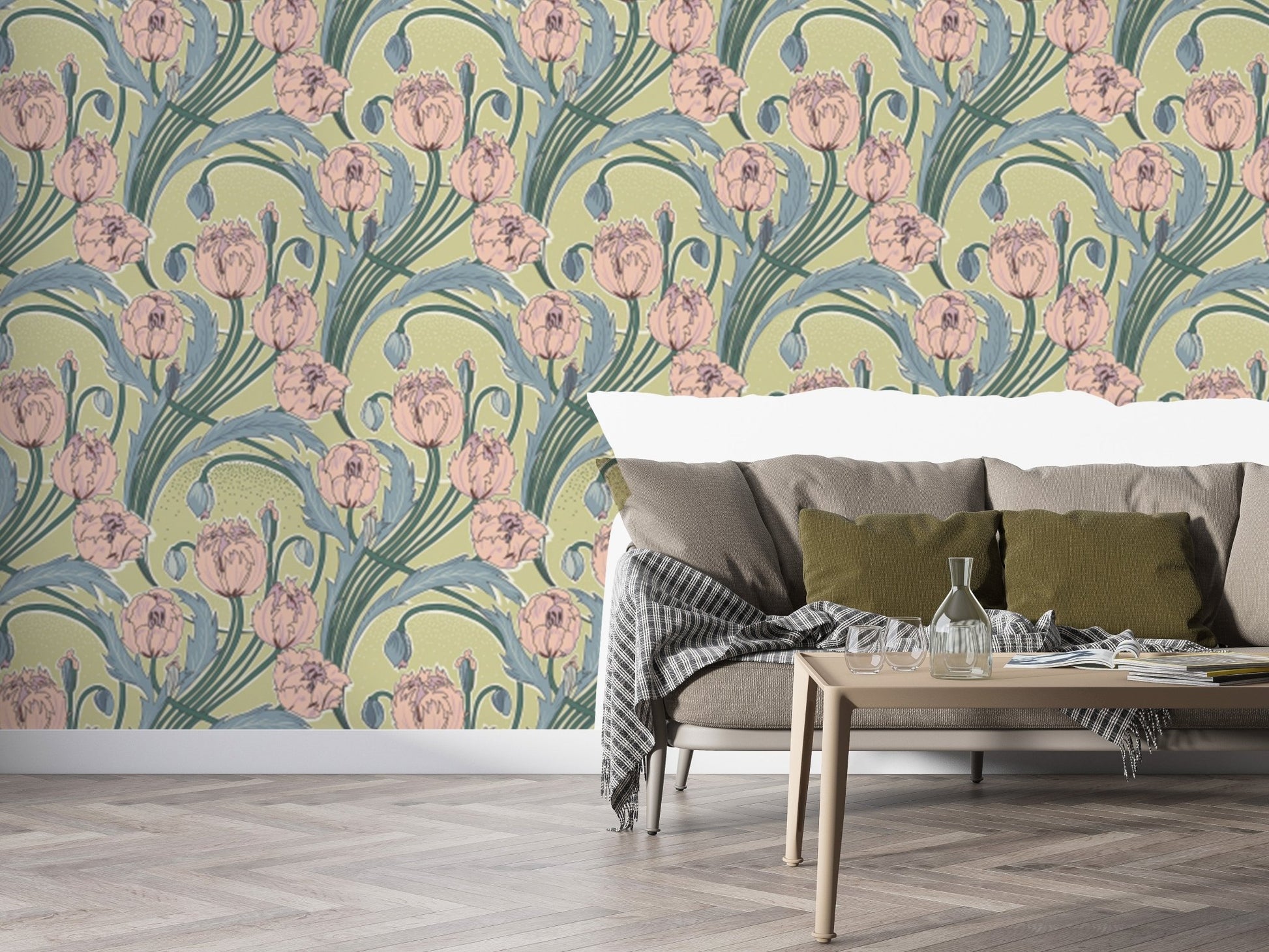 Spring Elegance wallpaper mural for a fresh, seasonal aesthetic.
