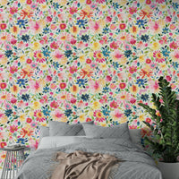 Spring flowers wallpaper showcasing vivid zinnias in nature, GD1303