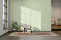 Green leafy Spring Scattered Leaves pattern GD156


