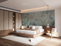 Spring Field Vintage Green Wallpaper - Giffywalls