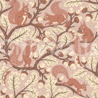 Woodland animal wallpaper for living rooms

