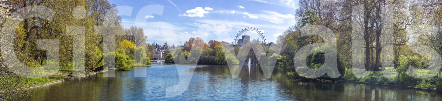 The image feels peaceful and restful, like a quiet day in the park.

