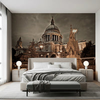 Urban monument shown in St Pauls Sepia wall mural, GD8746