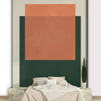 The image shows an artistic impression of a serene terra-cotta pattern with a soft, natural feel.

