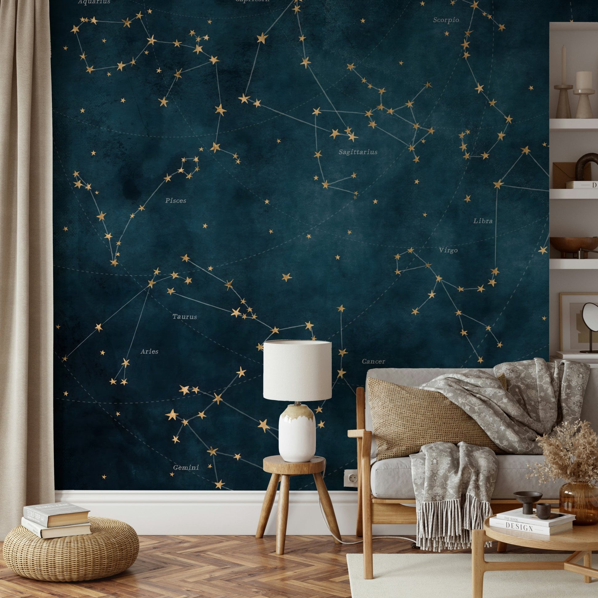 Elegant zodiac constellation wall art for any room

