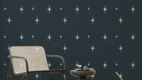 Starburst Dark Blue Wallpaper design for walls
