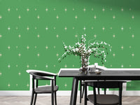 Starburst Green Background Wallpaper with dynamic pattern, SUSCT06