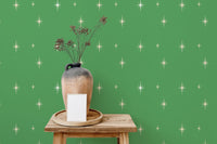 Green Starburst Background Wallpaper for a modern look, SUSCT06