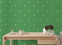 Starburst Green Background Wallpaper with vibrant design, SUSCT06