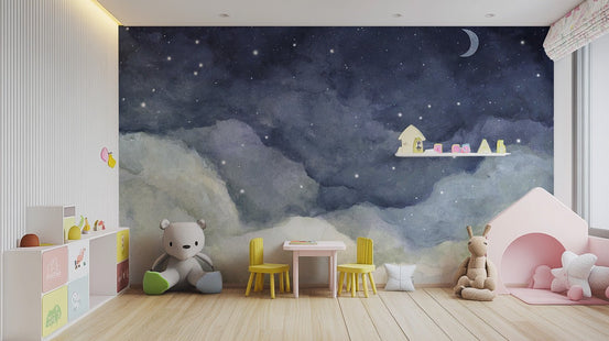 Stardust Veil wallpaper brings magic to kids rooms C346
