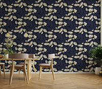 Close-up of Starlight Daisies Wallpaper floral pattern

