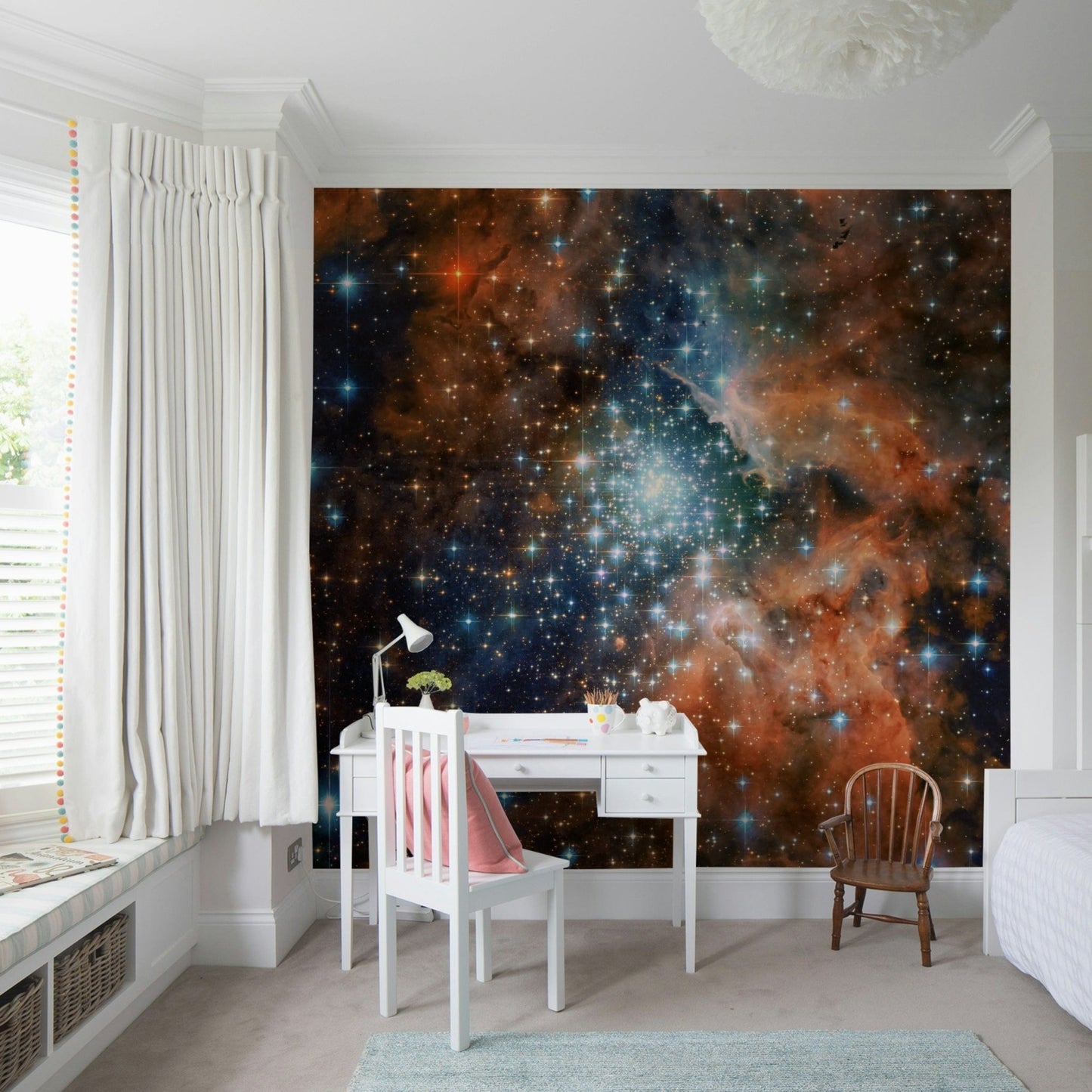 Starlight Vista Wall Mural celestial night sky for a home cinema wallpaper mural, GD7656