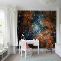 Starlight Vista Wall Mural celestial night sky for a home cinema wallpaper mural, GD7656