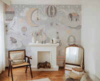 Starry Circus Spectacle Mural - Giffywalls C176