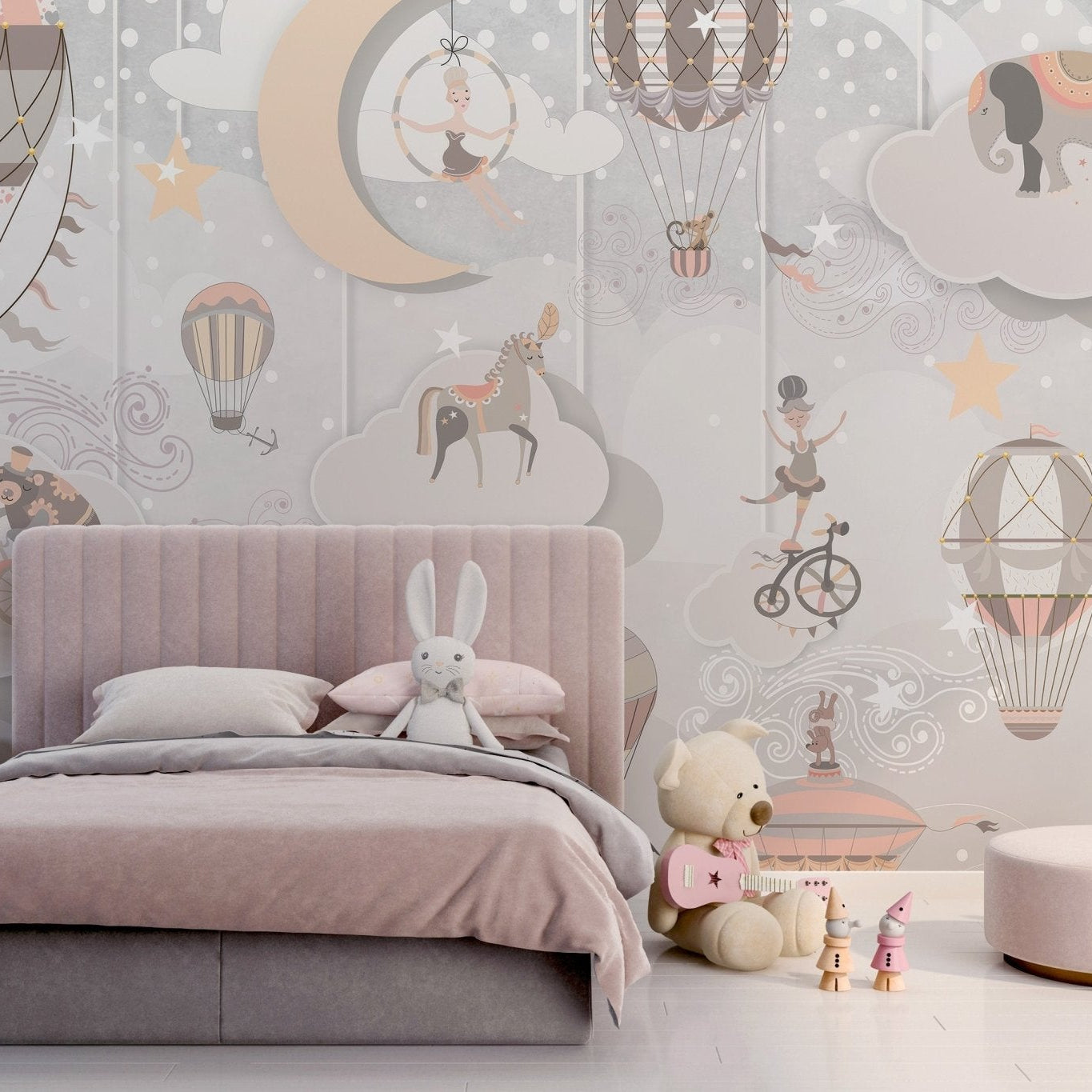 Starry Circus Spectacle Mural - Giffywalls C176