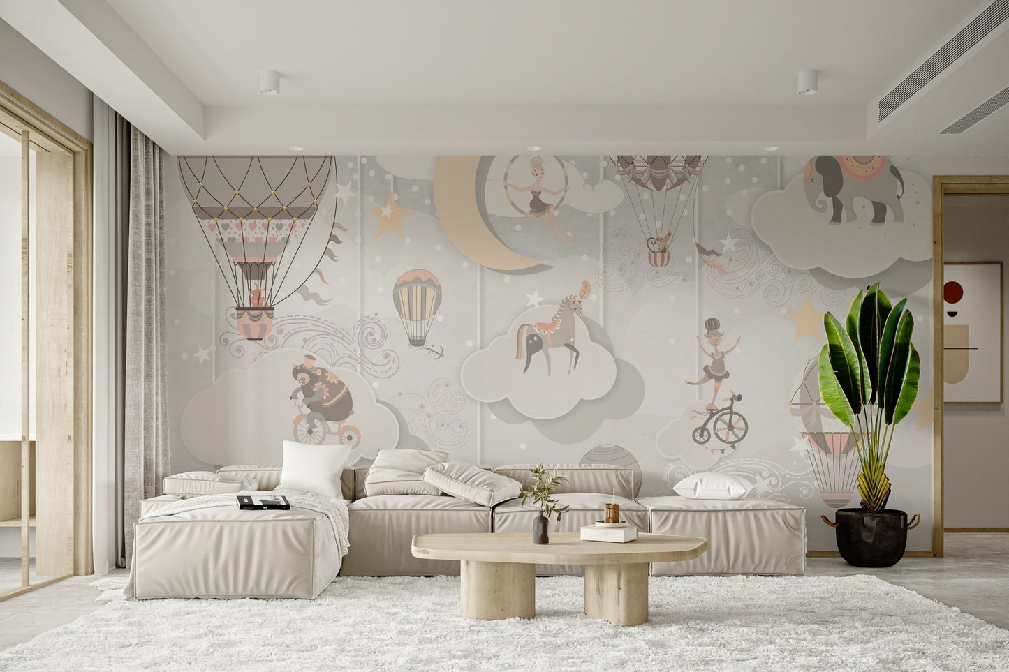 Starry Circus Spectacle Mural - Giffywalls C176