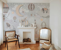 Starry Circus Spectacle Mural - Giffywalls