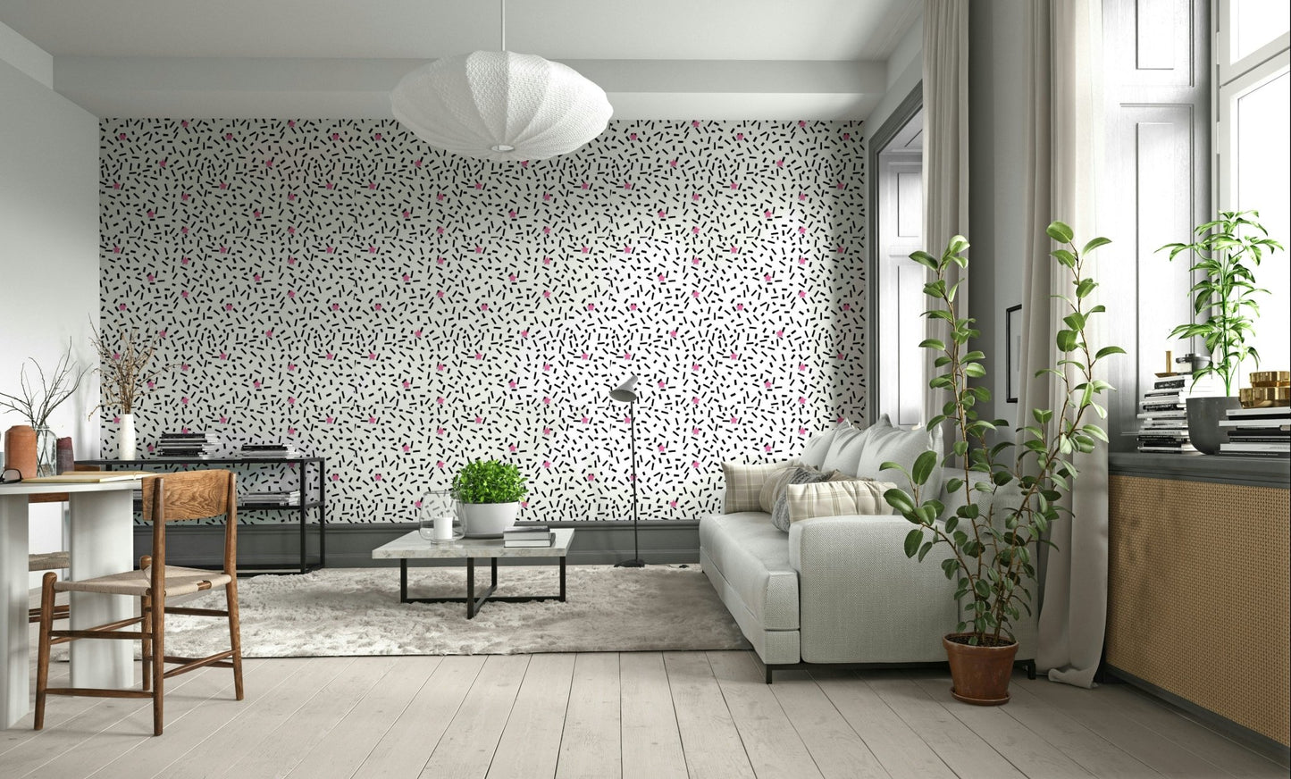 Wall decor showing a tranquil night view

