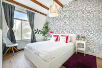 Serene night sky scene with friendly shapes

