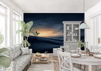 Stars and dunes wrap a Dining room together inside this odyssey wall mural.GD9591